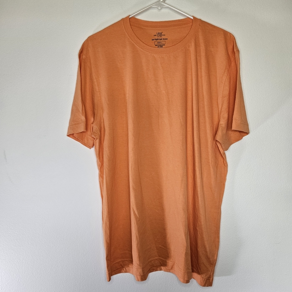 Label Of Graded Goods Orange Short Sleeve Tee Sz L